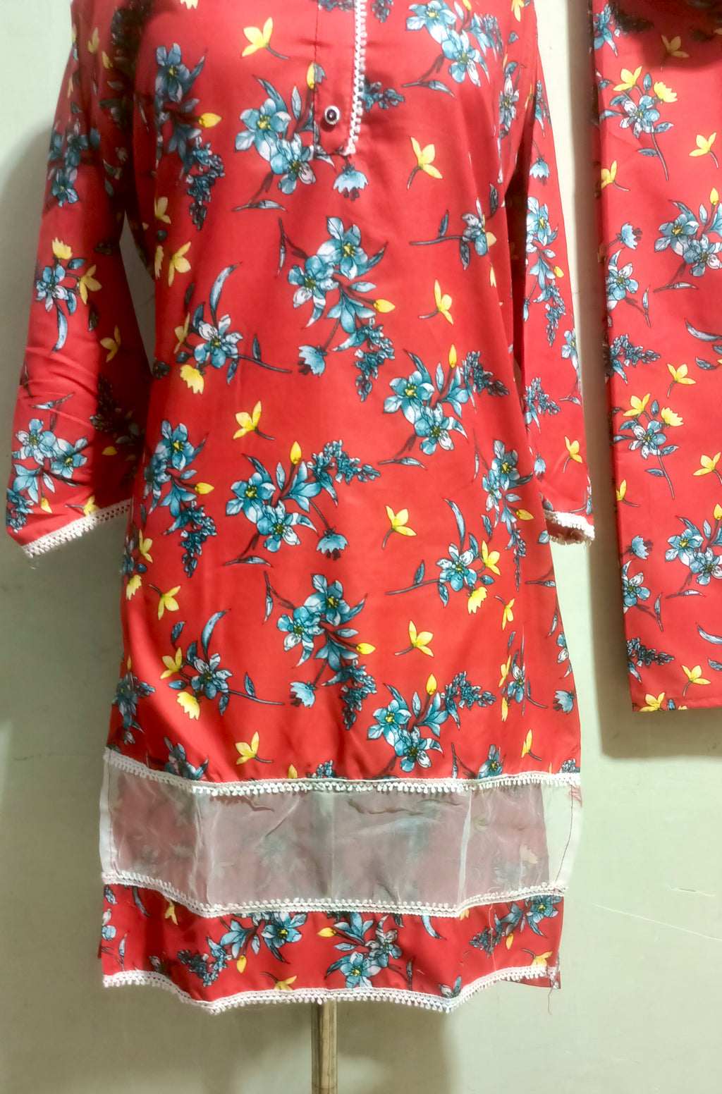 Floral XL–poly cotton digital print tishu pach Co-Ords 2Pc Set