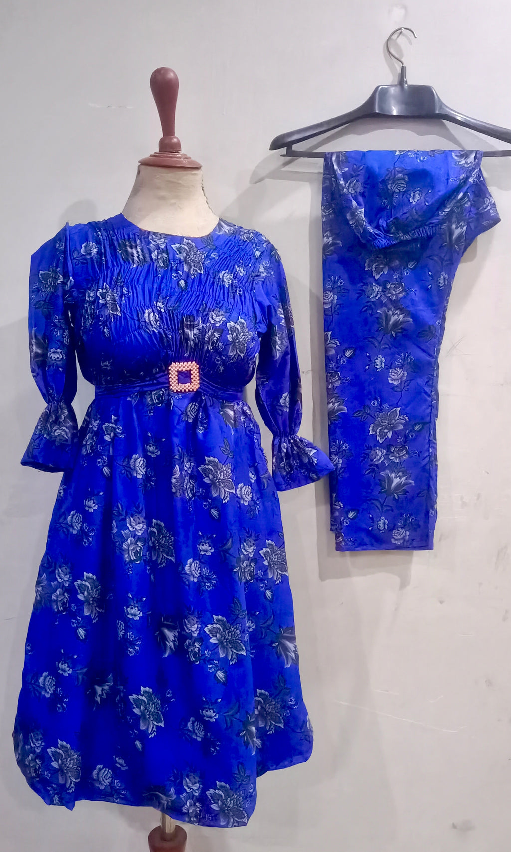 Elegance digital print floral cunnat maxi style 2p
