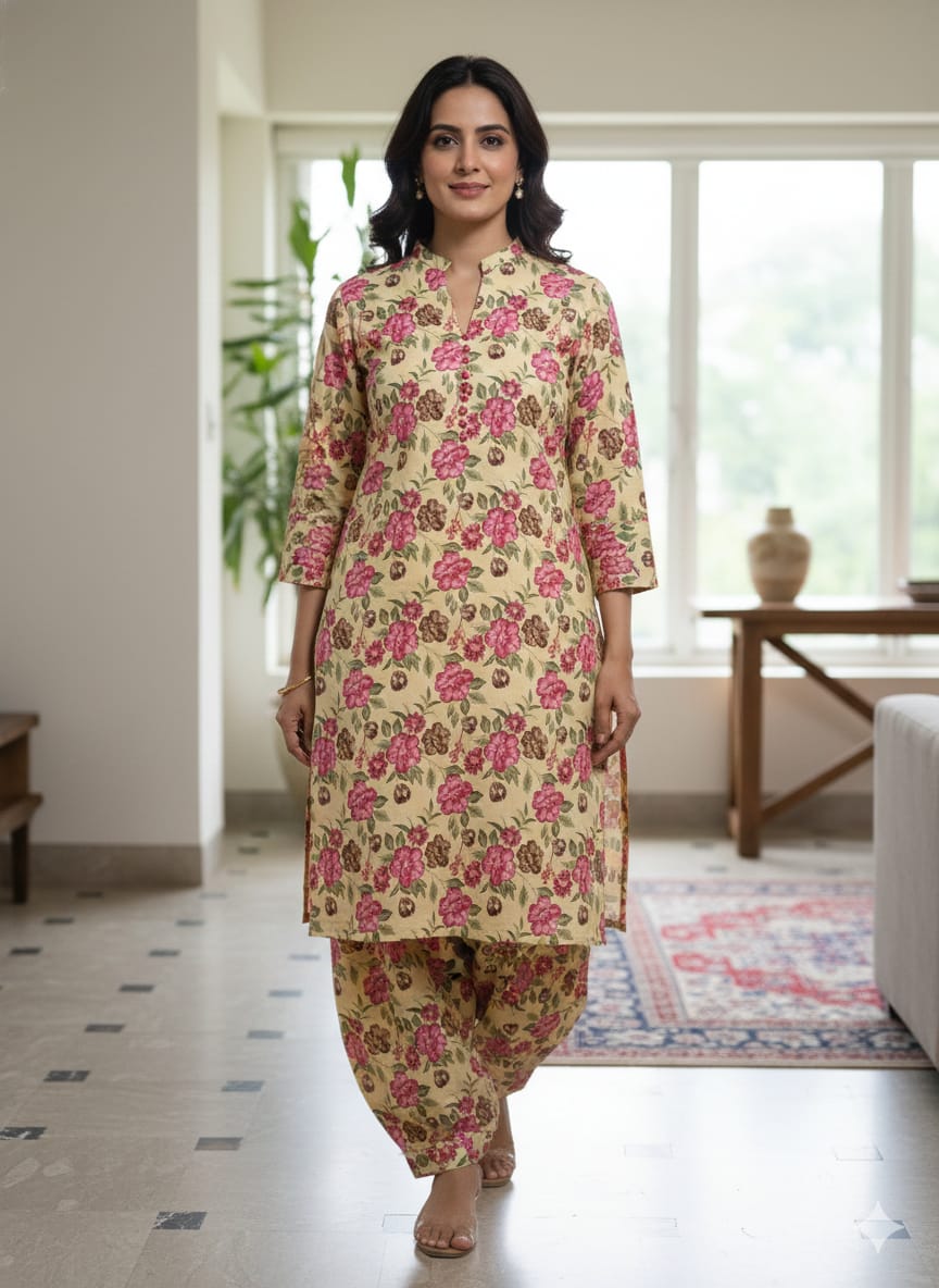 50%off Winter collection floral crystal khaddar 2p Long Length