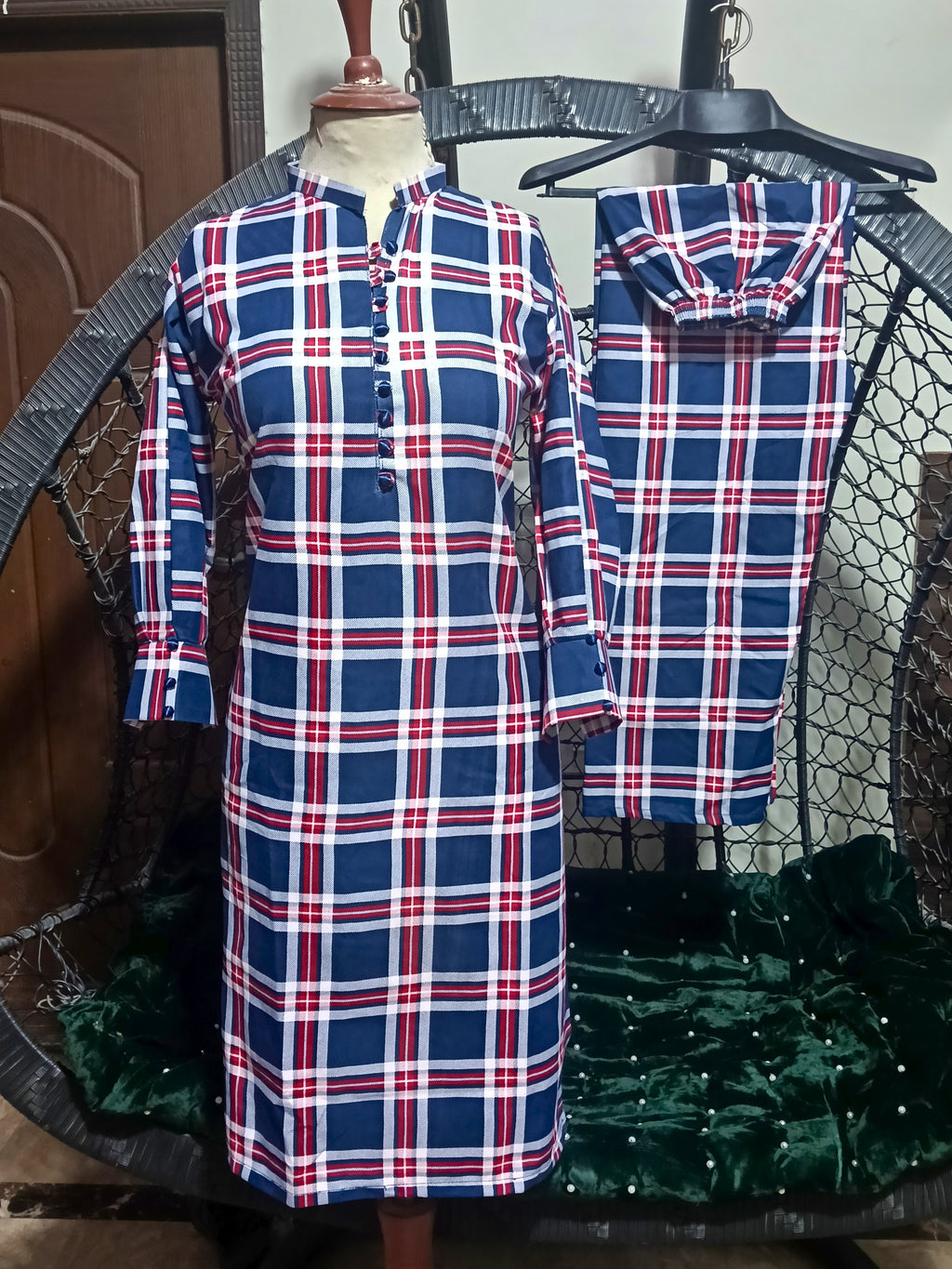 50%off Winter collection floral crystal khaddar 2p Long Length