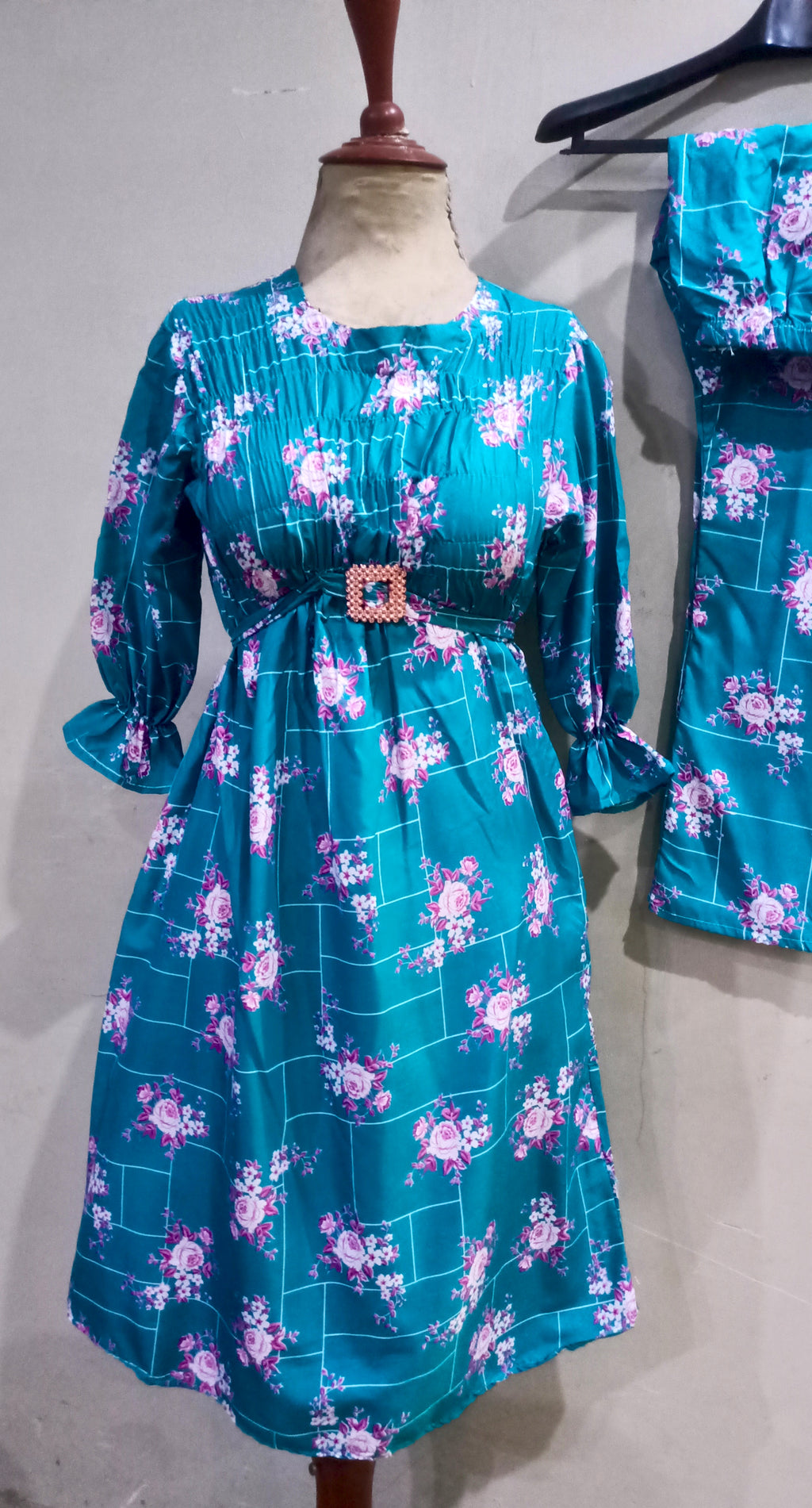 Elegance digital print floral cunnat maxi style 2p