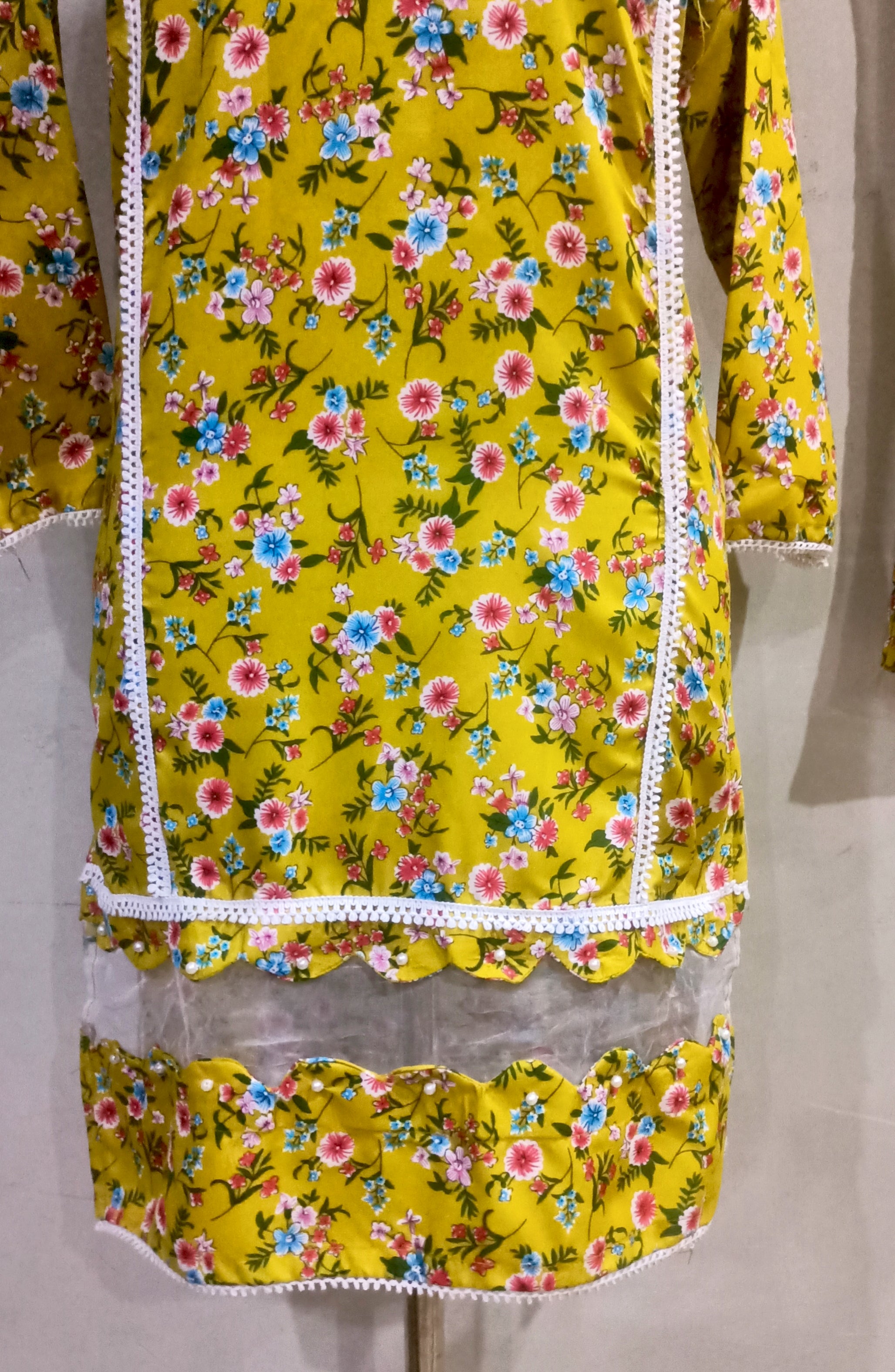 Floral –poly cotton digital print cutwork tishu pach Co-Ords 2Pc Set 🌸
