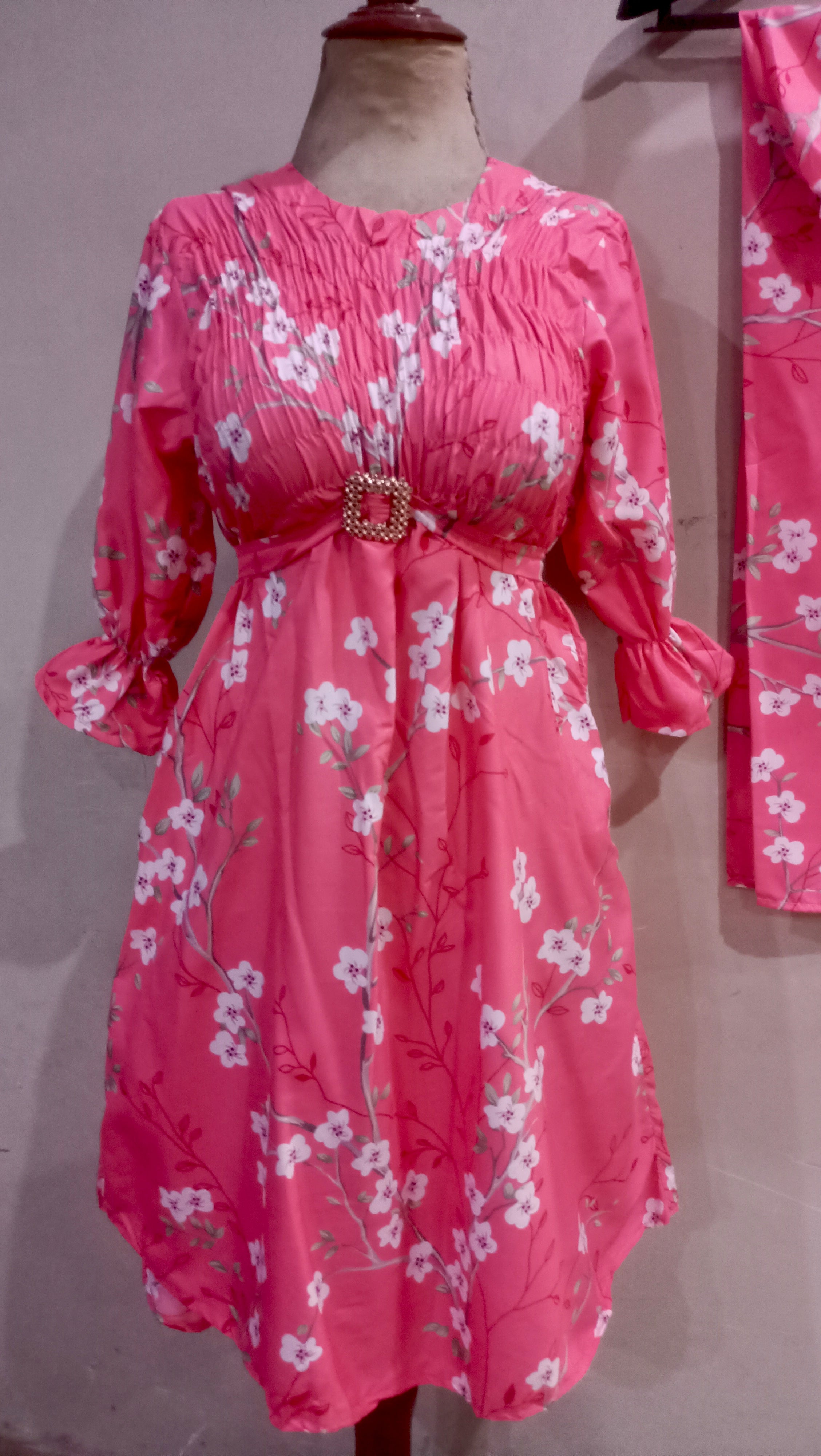 Elegance digital print floral cunnat maxi style 2p