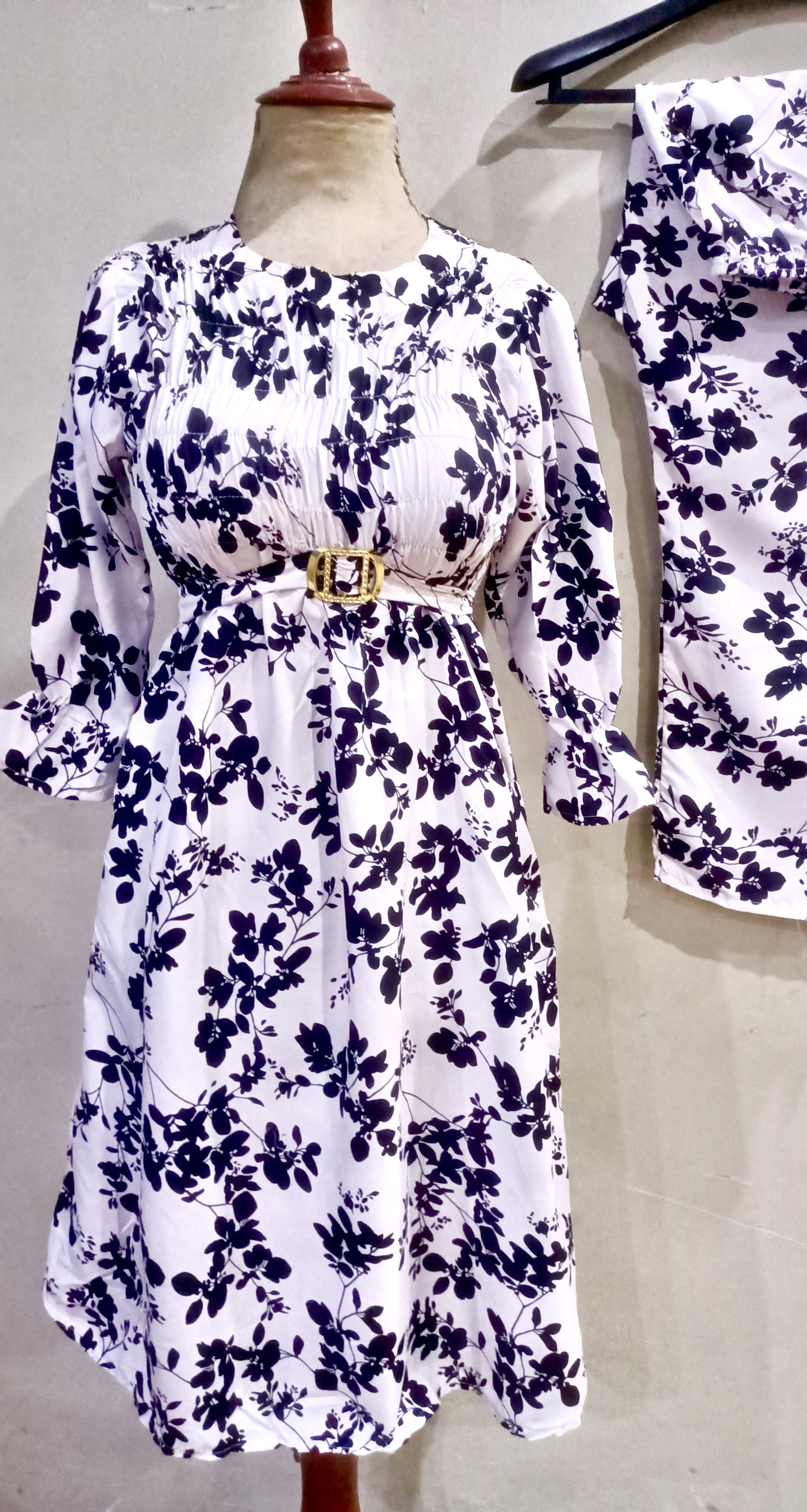 Elegance digital print floral cunnat maxi style 2p