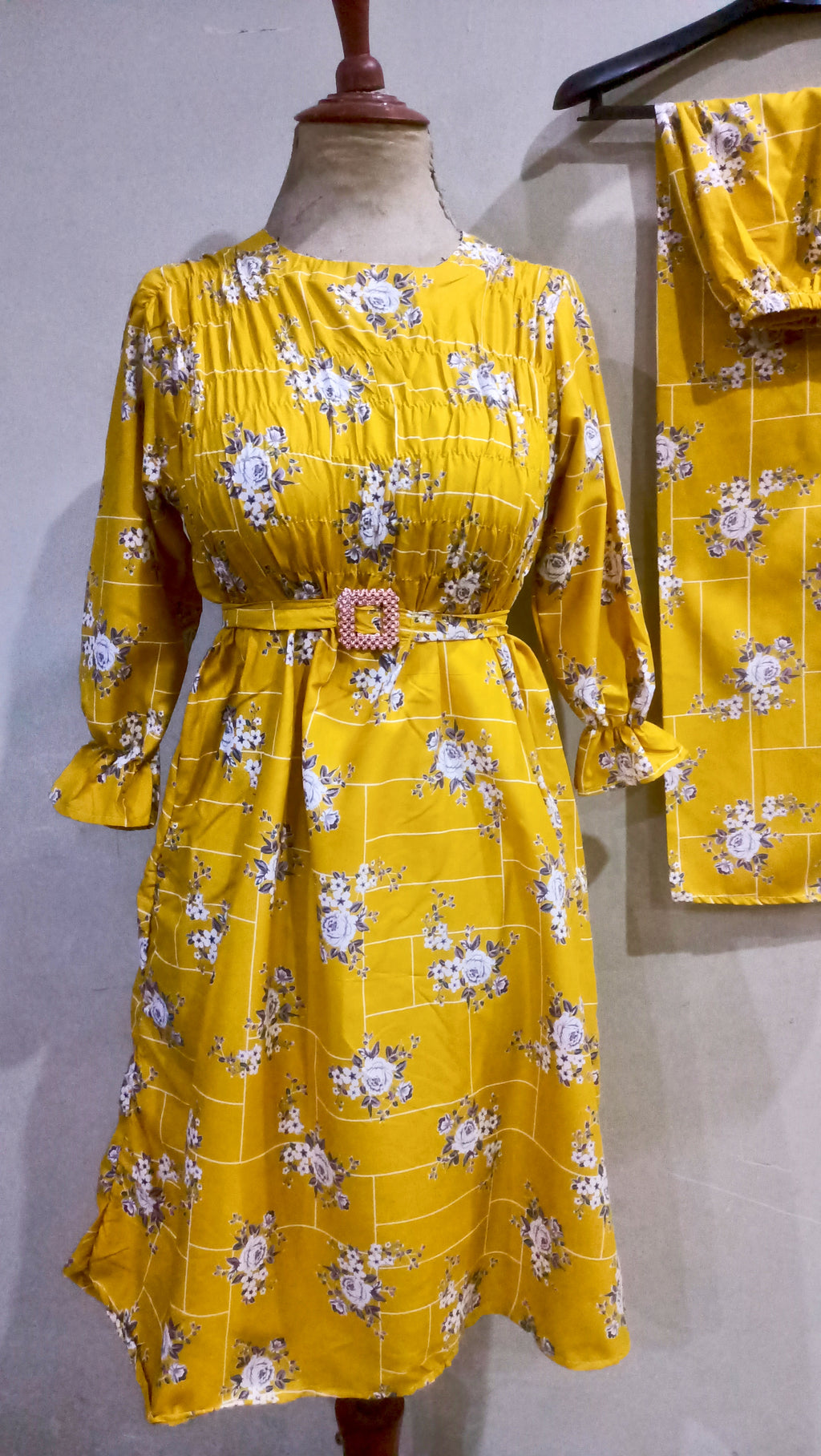 Elegance digital print floral cunnat maxi style 2p