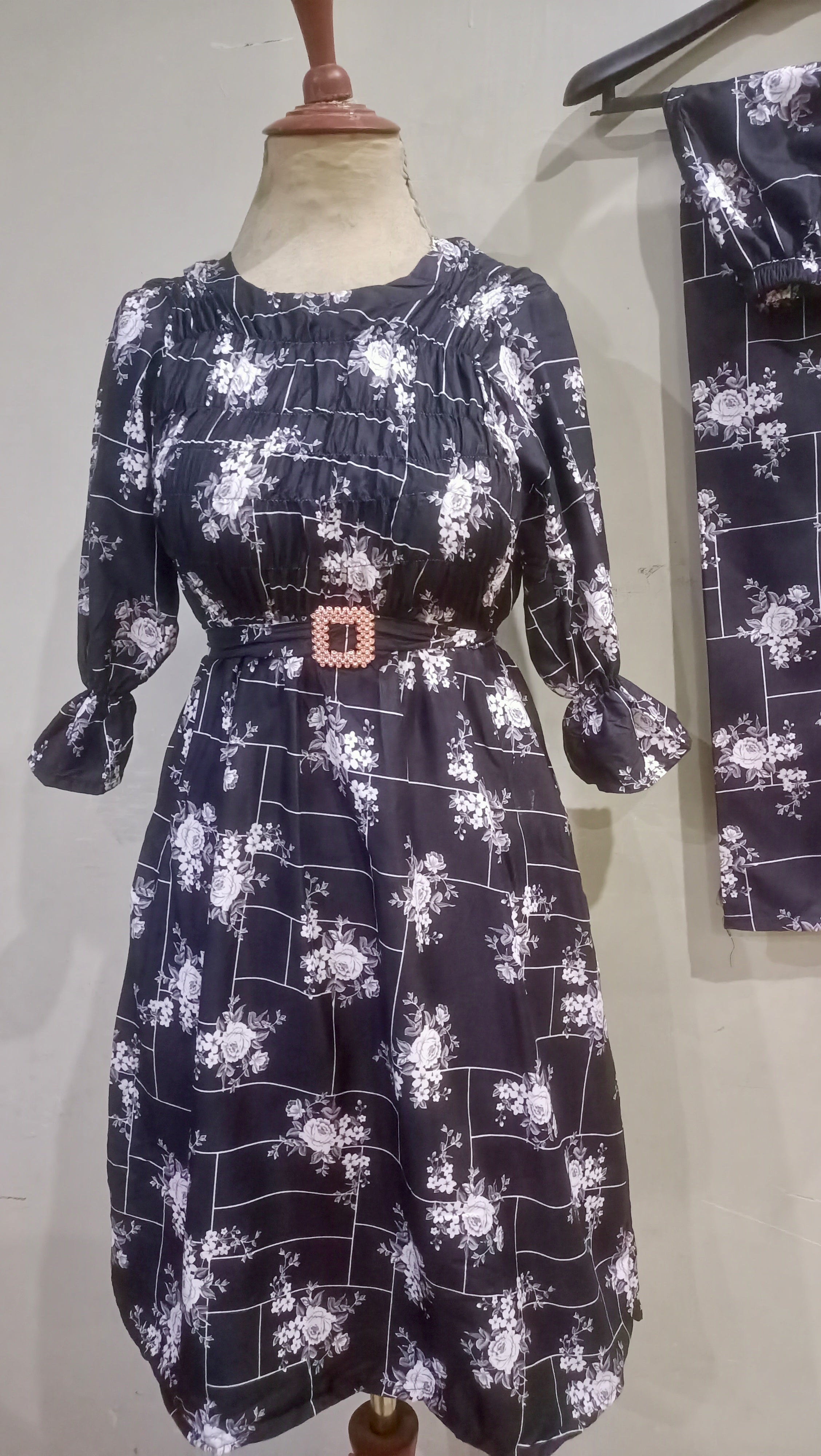 Elegance digital print floral cunnat maxi style 2p