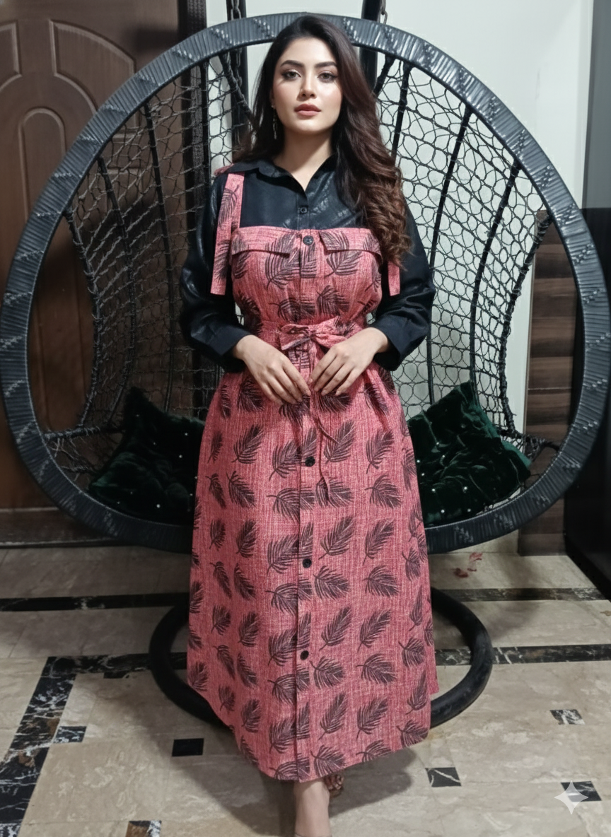 50% Off Reet Rawaj special Winter stuff khaddar Romper style Maxi